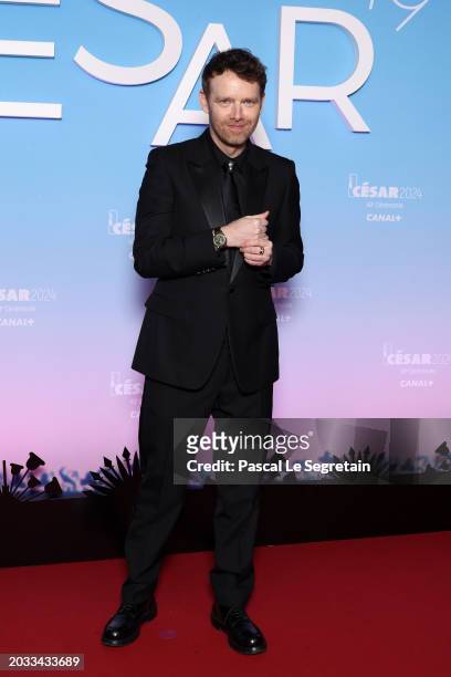 Antoine Reinartz arrives at the 49th Cesar Film Awards at L'Olympia on February 23, 2024 in Paris, France.