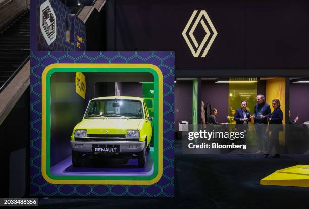 An original Renault 5 combustion engined vehicle on the opening day of the Geneva International Motor Show in Geneva, Switzerland, on Monday, Feb....