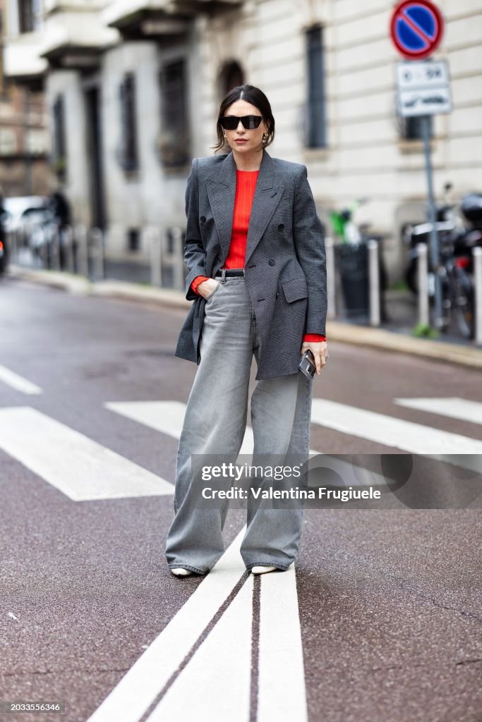 Street Style - Day 4 - Milan Fashion Week - Womenswear Fall/Winter 2024-2025