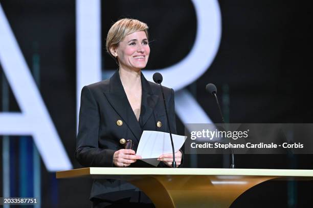 Judith Godreche during the 49th Cesar Film Awards at L'Olympia on February 23, 2024 in Paris, France.