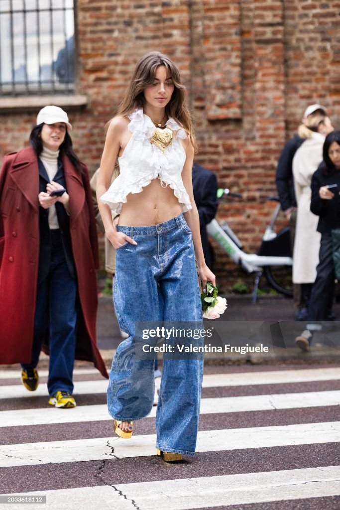 Street Style - Day 4 - Milan Fashion Week - Womenswear Fall/Winter 2024-2025