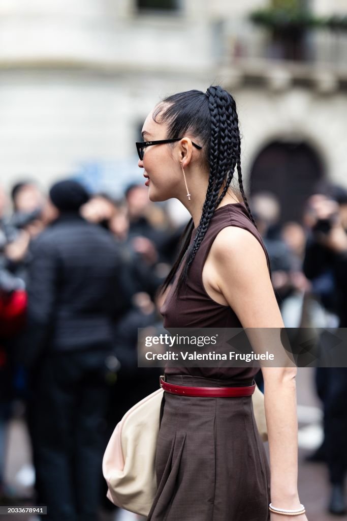 Street Style - Day 4 - Milan Fashion Week - Womenswear Fall/Winter 2024-2025