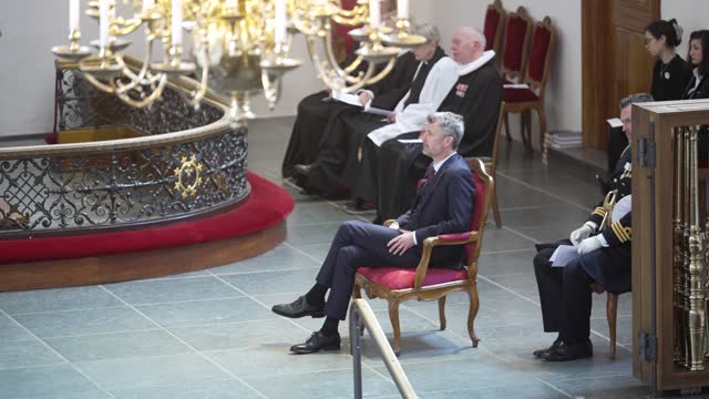 DNK: King Frederik Of Denmark Attends Peace Service To Commemorate Ukraine Invasion