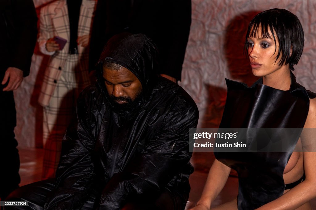 Kanye West And Bianca Censori Attend The Marni Fashion Show During kanye-west-and-bianca-censori-attend-the-marni-fashion-show-during