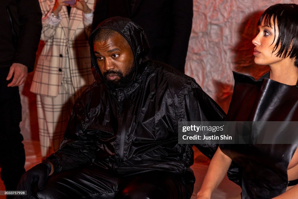 Kanye West And Bianca Censori Attend The Marni Fashion Show During kanye-west-and-bianca-censori-attend-the-marni-fashion-show-during
