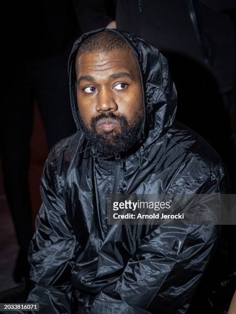 Kanye West attends the Marni fashion show during the Milan Fashion Week Womenswear Fall/Winter 2024-2025 on February 23, 2024 in Milan, Italy.