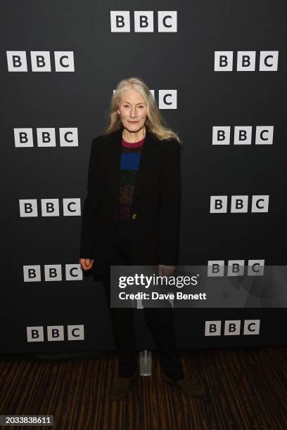 Geraldine James attends the London screening and Q&A for new BBC One drama "This Town" at the BFI Southbank on February 26, 2024 in London, England.
