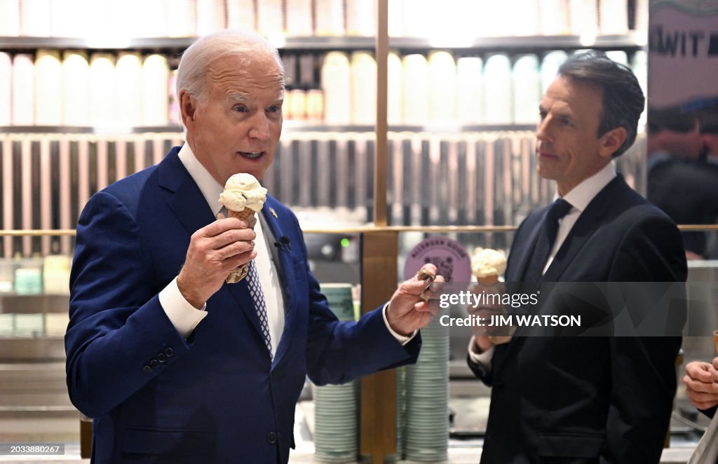 US-POLITICS-BIDEN-INTERVIEW-SETH MEYERS-TELEVISION