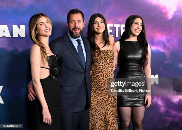 Jackie Sandler, Adam Sandler, Sunny Sandler and Sadie Sandler at the premiere of "Spaceman" held at The Egyptian Theatre Hollywood on February 26,...