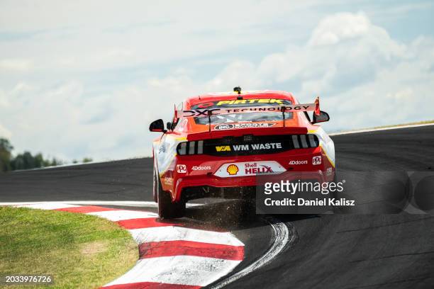 Will Davison driver of the Shell V-Power Racing Ford Mustang GT during practice for the Bathurst 500, part of the 2024 Supercars Championship Series...