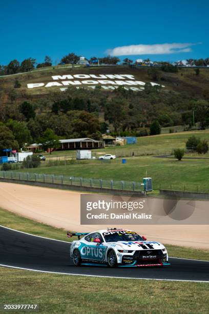 Chaz Mostert driver of the Mobil1 Optus Racing Ford Mustang GT during practice for the Bathurst 500, part of the 2024 Supercars Championship Series...