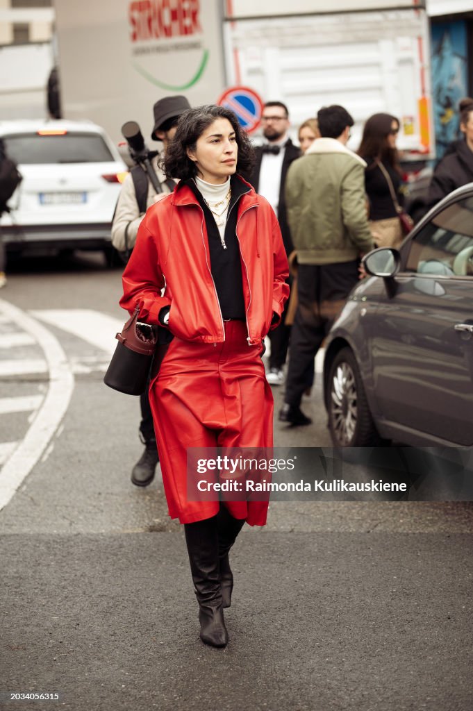 Street Style - Day 4 - Milan Fashion Week - Womenswear Fall/Winter 2024-2025