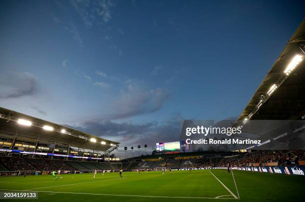 General view of play between the Dominican Republic and Mexico during the second half in Group A - 2024 Concacaf W Gold Cup at Dignity Health Sports...