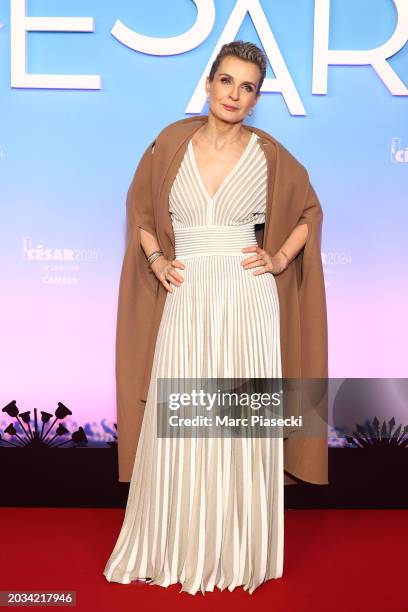 Melita Toscan du Plantier arrives at the 49th Cesar Film Awards at L'Olympia on February 23, 2024 in Paris, France.