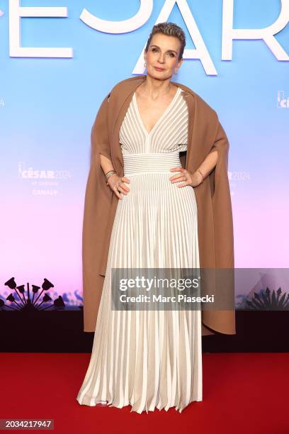 Melita Toscan du Plantier arrives at the 49th Cesar Film Awards at L'Olympia on February 23, 2024 in Paris, France.