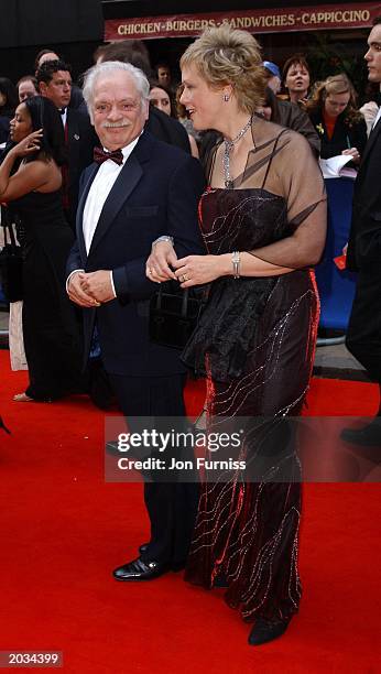 Actor David Jason and partner Gill Hinchcliffe arrive at the British Academy Television Awards held a the London Palladium Theatre, London, April...