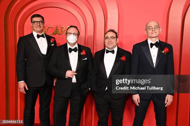 Christopher Jon Horvath, Joe Ardent, Steve Lavietes and Lucas Miller attend the 96th Annual Academy Awards: Scientific And Technical Awards at...