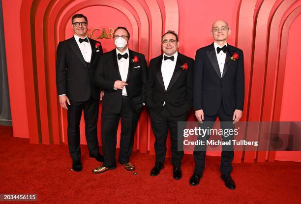 Christopher Jon Horvath, Joe Ardent, Steve Lavietes and Lucas Miller attend the 96th Annual Academy Awards: Scientific And Technical Awards at...