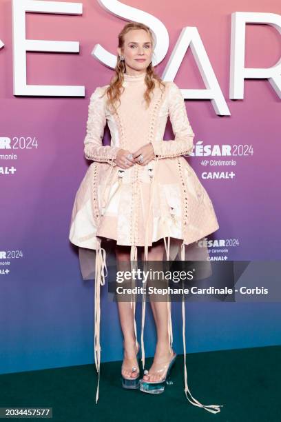 Diane Kruger poses during the 49th Cesar Film Awards at L'Olympia on February 23, 2024 in Paris, France.