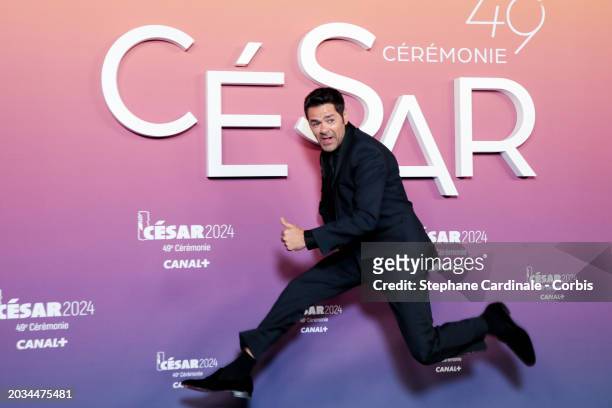 Jamel Debbouze poses in the winners room during the 49th Cesar Film Awards at L'Olympia on February 23, 2024 in Paris, France.