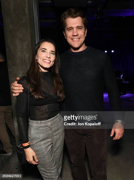 Alix Angelis and director Jeff Wadlow attend Chauncey's Imaginary Playhouse Preview Night on February 23, 2024 in Los Angeles, California.