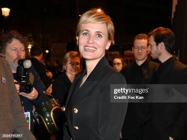 Judith Godrèche attends the 49th Cesar Film Awards Dinner at Le Fouquet's on February 23, 2024 in Paris, France.