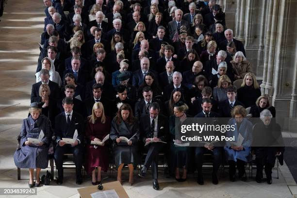 Queen Anne-Marie of the Hellenes, Crown Prince Pavlos of Greece, Crown Princess Marie-Chantal of Greece, Princess Alexia of Greece, Prince Nikolaos...