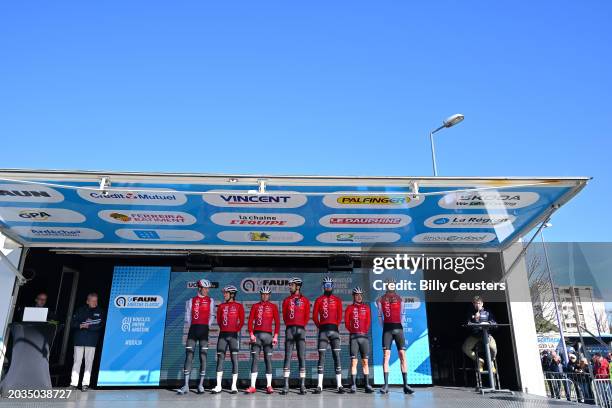 General view of Jesus Herrada of Spain, Ion Izagirre of Spain, Anthony Perez of France, Axel Mariault of France, Jonathan Lastra of Spain, Harrison...