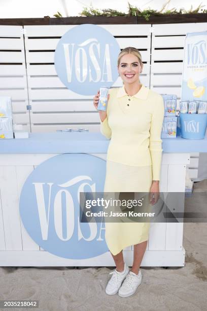 Kate Upton is seen at Wine Spectator Trade Day during the 2024 South Beach Wine And Food Festival on February 23, 2024 in Miami Beach, Florida.