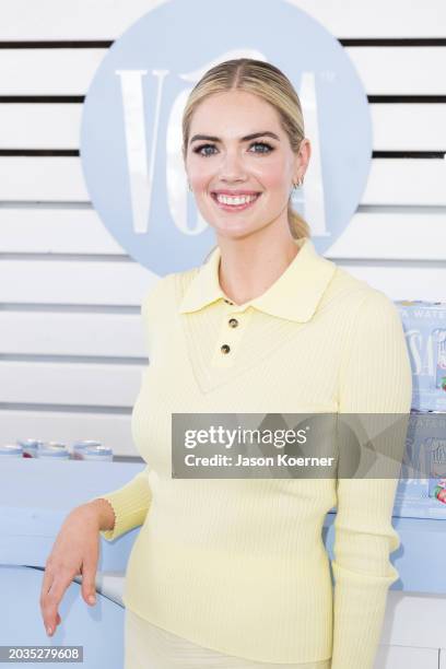 Kate Upton is seen at Wine Spectator Trade Day during the 2024 South Beach Wine And Food Festival on February 23, 2024 in Miami Beach, Florida.