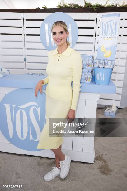 Kate Upton is seen at Wine Spectator Trade Day during the 2024 South Beach Wine And Food Festival on February 23, 2024 in Miami Beach, Florida.