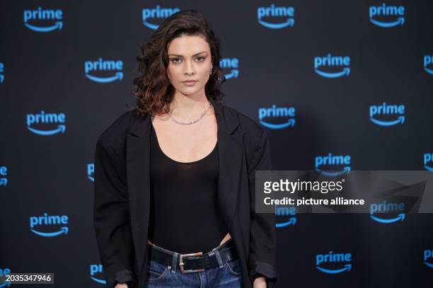 February 2024, Berlin: Actress Harriet Herbig-Matten attends Prime Video's annual press conference at the WECC Berlin. Photo: Annette Riedl/dpa