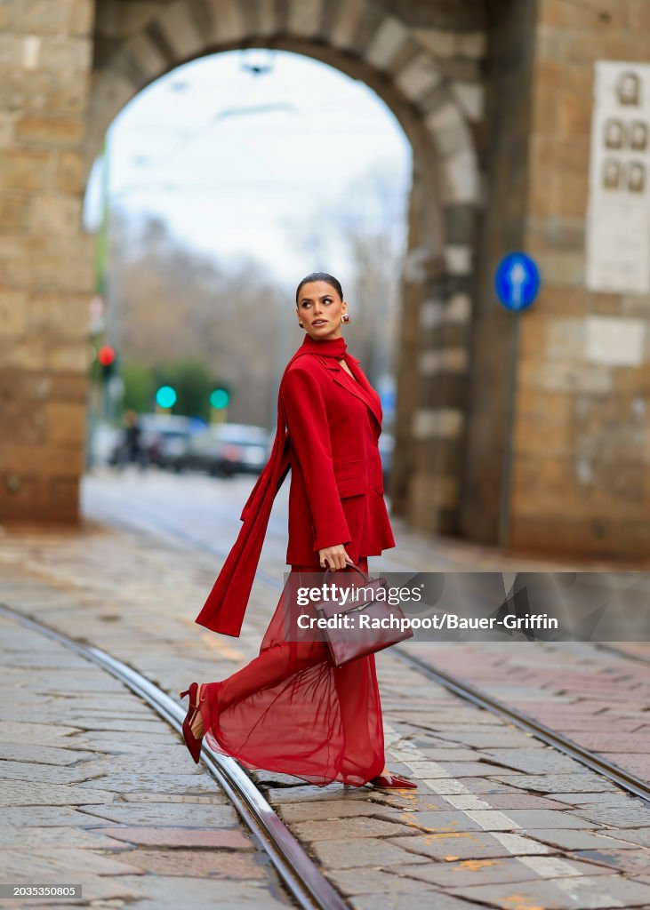 Celebrity Sightings In Milan - February 24, 2024