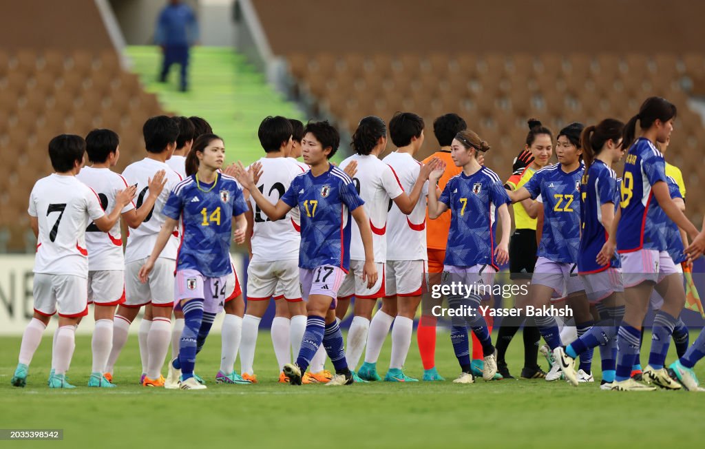 North Korea v Japan: AFC Women's Olympic Football Tournament Paris 2024 Asian Final Qualifier 1st Leg
