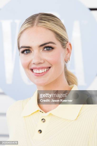 Kate Upton is seen at Wine Spectator Trade Day during the 2024 South Beach Wine And Food Festival on February 23, 2024 in Miami Beach, Florida.