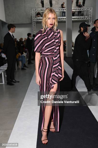Stella Maxwell attends the Missoni fashion show during the Milan Fashion Week Womenswear Fall/Winter 2024-2025 on February 24, 2024 in Milan, Italy.
