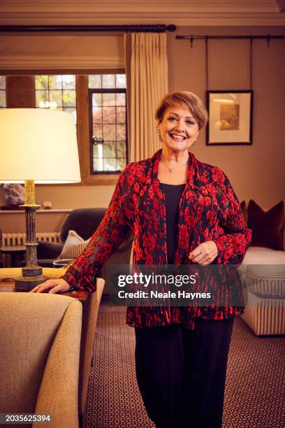 Journalist and broadcaster Anne Diamond is photographed on December 19, 2023 in London, England.