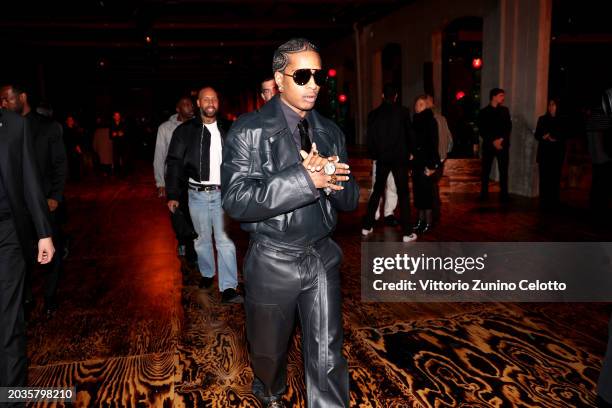 Rocky attends the Bottega Veneta fashion show during the Milan Fashion Week Womenswear Fall/Winter 2024-2025 on February 24, 2024 in Milan, Italy.