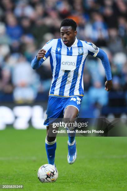 Anthony Musaba of Sheffield Wednesday during the Sky Bet Championship match between Sheffield Wednesday and Bristol City at Hillsborough on February...