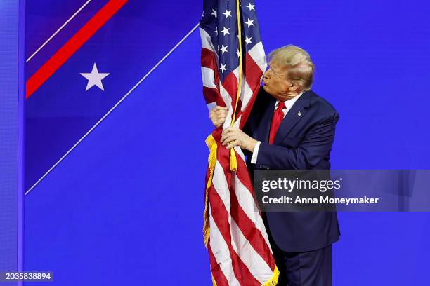 Hugging Flag 74 Trump Hugging Flag Stock Photos, High-Res Pictures, and Images ...