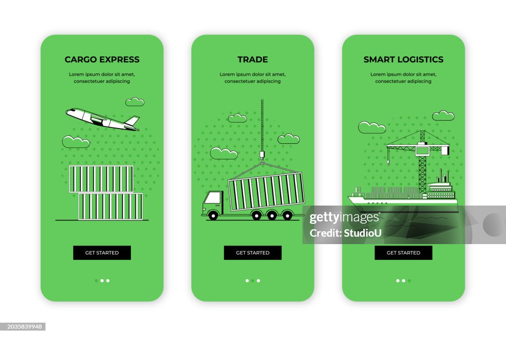 Cargo Express Container Loading Dock User Onboarding Template High-Res ...