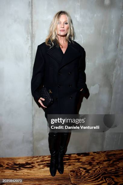 Kate Moss attends the Bottega Veneta fashion show during the Milan Fashion Week Womenswear Fall/Winter 2024-2025 on February 24, 2024 in Milan, Italy.