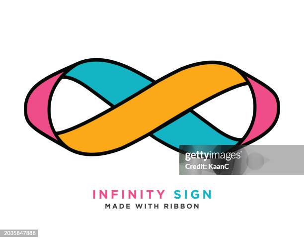 Infinity Sign Made With Ribbon Endless Concept Loop Vector Stock ...