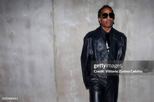 Rocky attends the Bottega Veneta fashion show during the Milan Fashion Week Womenswear Fall/Winter 2024-2025 on February 24, 2024 in Milan, Italy.