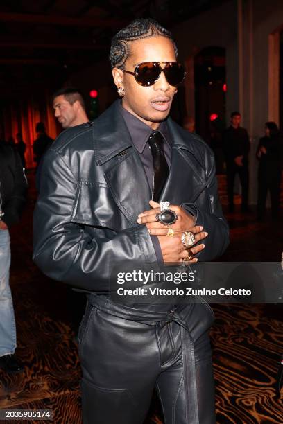 Rocky attends the Bottega Veneta fashion show during the Milan Fashion Week Womenswear Fall/Winter 2024-2025 on February 24, 2024 in Milan, Italy.