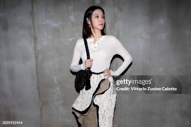 Lee Young-Ae attends the Bottega Veneta fashion show during the Milan Fashion Week Womenswear Fall/Winter 2024-2025 on February 24, 2024 in Milan,...
