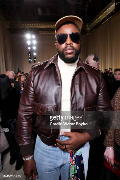 Winston Duke attends the Bally fashion show during the Milan Fashion Week Womenswear Fall/Winter 2024-2025 on February 24, 2024 in Milan, Italy.