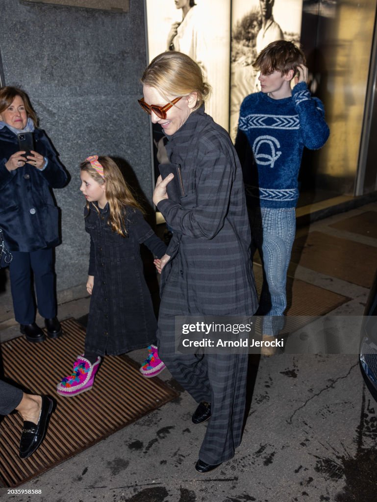Celebrity Sightings - Day 5 - Milan Fashion Week - Womenswear Fall/Winter 2024-2025