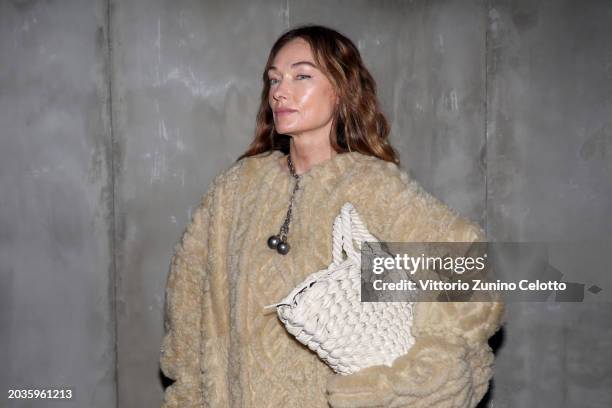 Kelly Wearstler attends the Bottega Veneta fashion show during the Milan Fashion Week Womenswear Fall/Winter 2024-2025 on February 24, 2024 in Milan,...