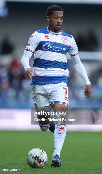 Chris Willock of Queens Park Rangers during the Sky Bet Championship match between Queens Park Rangers and Rotherham United at Loftus Road on...